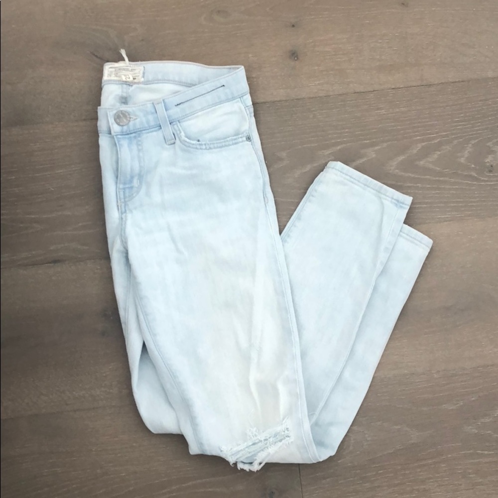 Current/Elliot distressed skinny jeans